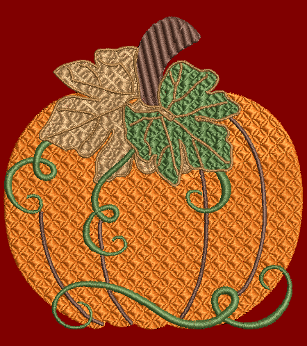 Fall/Thanksgiving Pumpkin embroidery design