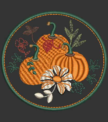 3 Pumpkins Design and applique