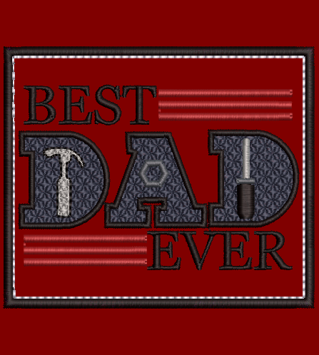 Best Dad Ever - Design and applique