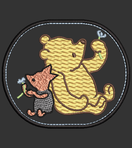 Best Friends 02 - Classic Pooh Embroidery Applique