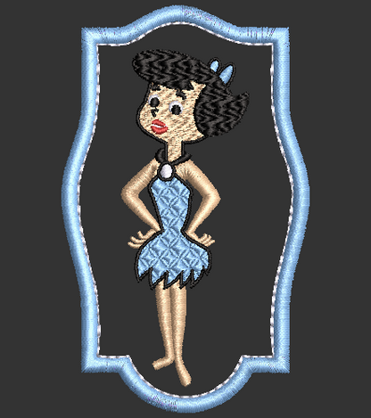 The Flintstones - Betty Rubble Embroidery Applique