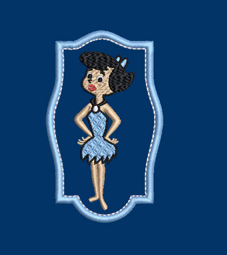 The Flintstones - Betty Rubble Embroidery Applique