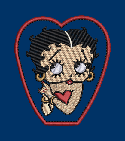 Betty Boop Embroidery Applique