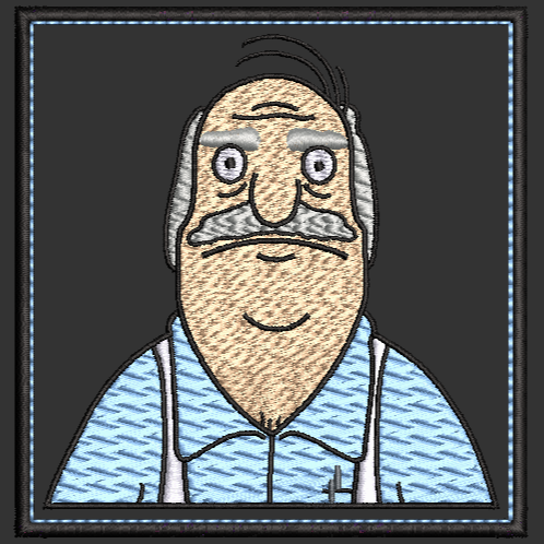 "Big Bob" Belcher - Bobs Dad - Embroidery Design & Applique