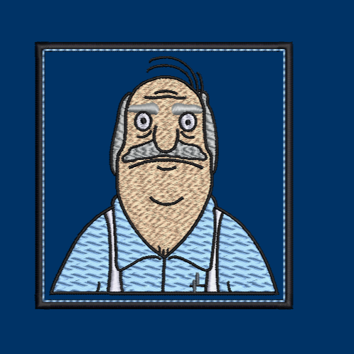 "Big Bob" Belcher - Bobs Dad - Embroidery Design & Applique