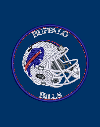 NFL Collection - 4 x 4 Helmet Applique Buffalo Bills