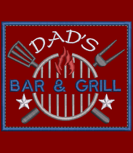 Dads Bar and Grill - Design and applique