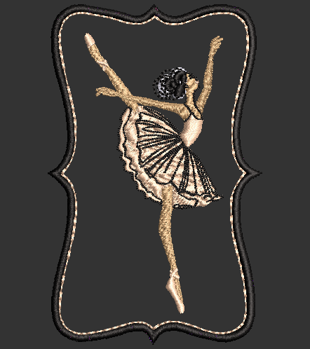 Dancer 02 Embroidery Design & Applique