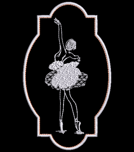 Dancer 04 (5 x 7 Hoop) Design & Applique