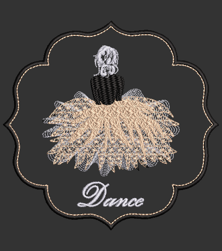 Dancer 07 - comes in 2 sizes & an applique for each!