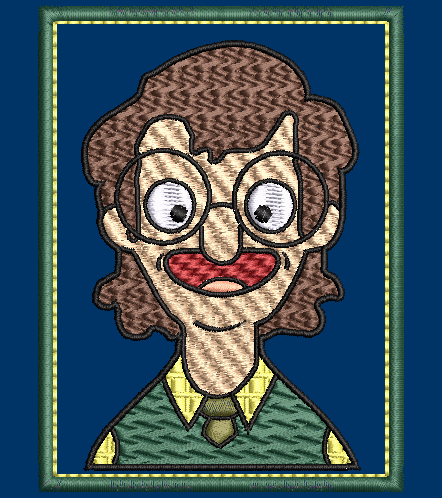 Bob's Burgers - Mr. Phillip Frond, embroidery design applique