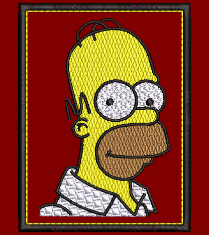 The Simpsons Family Embroidery Designs - Homer - NOT included with this Marge design and applique.