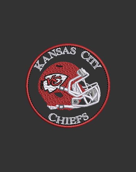 NFL Collection - 4 x 4 Helmet Applique Kansas City Chiefs