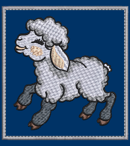 The Lamb Embroidery Applique