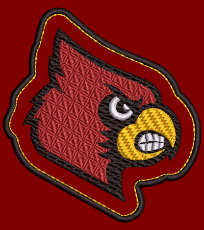 Louisville Mascot Head Applique