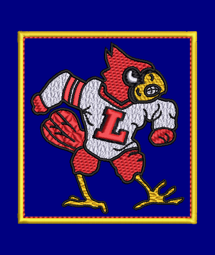 Louisville Mascot Embroidery Design - Applique