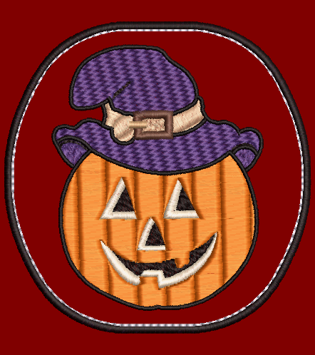 Scarecrow Pumpkin design and applique