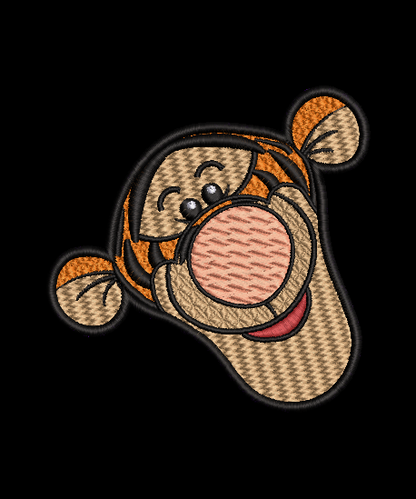 AA Milnes Classic Tigger Face - Design and Appliques 3 Designs total