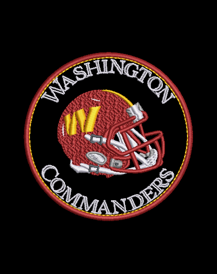 NFL Collection - 4 x 4 Helmet Applique Washington Commanders