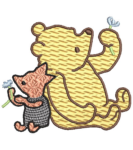 Best Friends 02 - Classic Pooh Embroidery Design