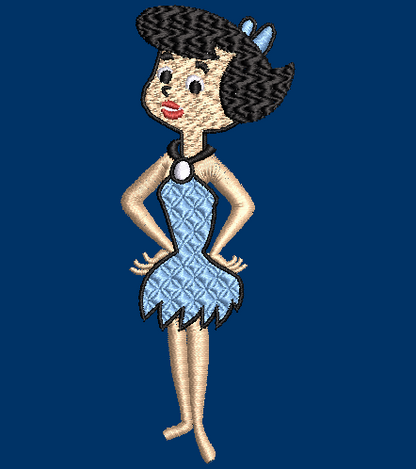 The Flintstones - Betty Rubble Embroidery Design