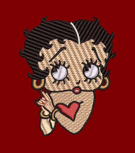 Betty Boop Embroidery Design