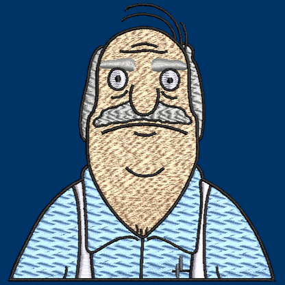 "Big Bob" Belcher - Bobs Dad - Embroidery Design & Applique