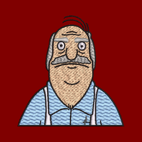 "Big Bob" Belcher - Bobs Dad - Embroidery Design & Applique