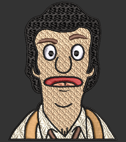 Bobs Burgers Bosco Embroidery Design