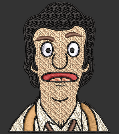 Bobs Burgers Bosco Embroidery Design