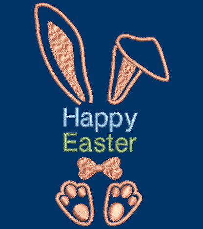 Happy Easter Embroidery Design