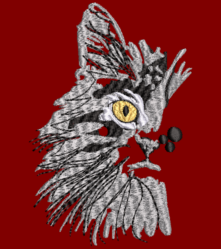 Cat 03 Embroidery Design