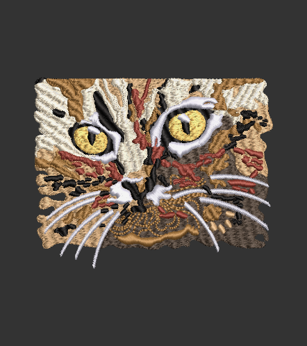 Cat 06 Embroidery Design