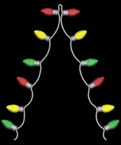 Side Bow - Christmas Lights