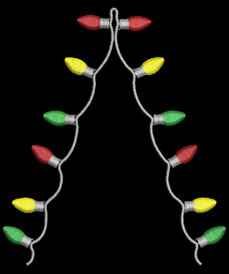 Side Bow - Christmas Lights