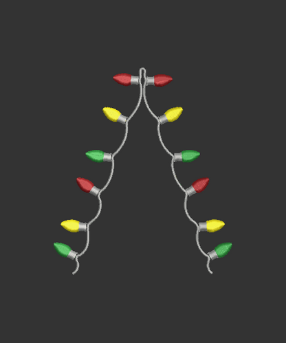 Side Bow - Christmas Lights