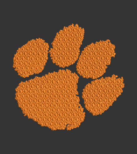 Clemson Tigers Football Embroidery Design