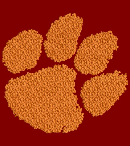 Clemson Tigers Football Embroidery Design