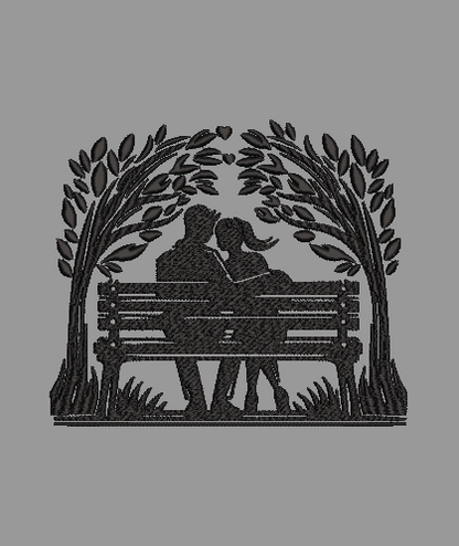 Couple on Bench (only 1 Trim - both sizes!)