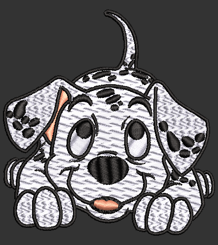 Dalmatian 01 Embroidery Design