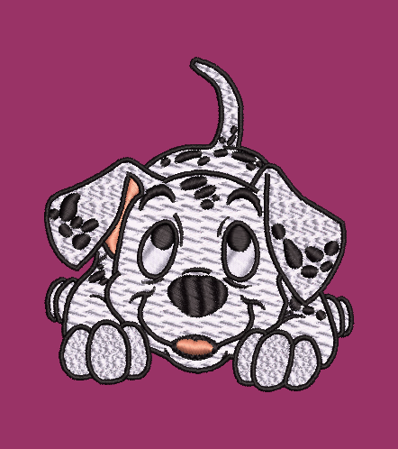 Dalmatian 01 Embroidery Design