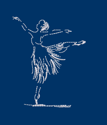 Dancer 03 Embroidery Design & an applique included