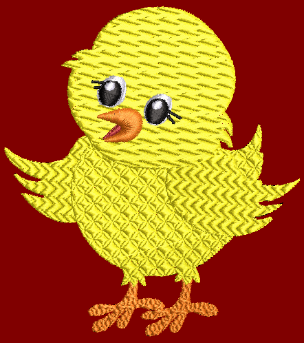 Adorable Chicky, Easter Embroidery Design