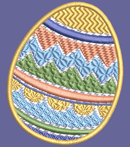 Easter Egg 01 Embroidery Design