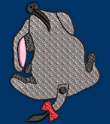 Classic Eeyore Embroidery Design