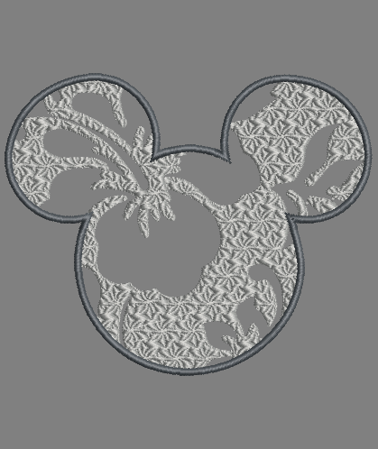 Classic Mickey Mouse Outlines, Ears and Swirls - 6 designs included