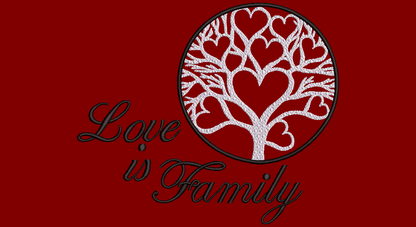 Love is Family (design not included) Heart Tree of Life