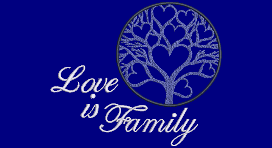 Love is Family (design not included) Heart Tree of Life