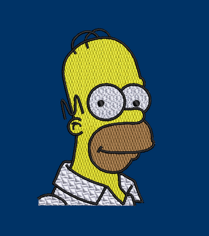 The Simpsons Family - Embroidery Designs - Homer - NOT included with Bart design and applique. 