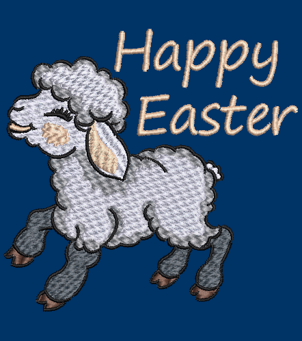 The Lamb Embroidery Design